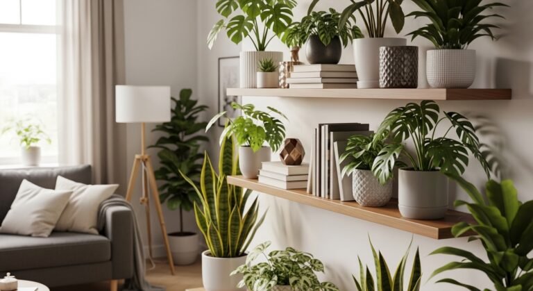 Indoor Plants Decor Living Room Shelf: Stylish Ideas to Transform Your Space