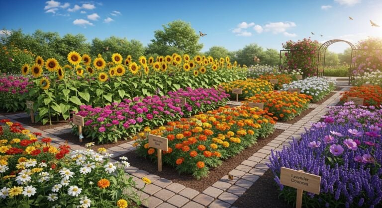 Cut Flower Garden Layout for Full Sun: Design Tips and Ideas for a Blooming Paradise