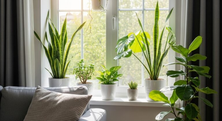 Indoor Plants Decor for Living Room Window: Fresh, Stylish & Natural Ideas