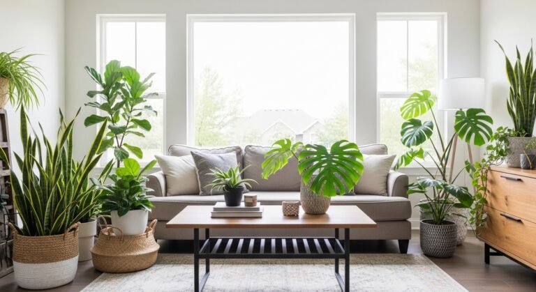 Indoor Plants Decor Living Room Ideas USA: Fresh, Stylish & Modern Home Inspiration