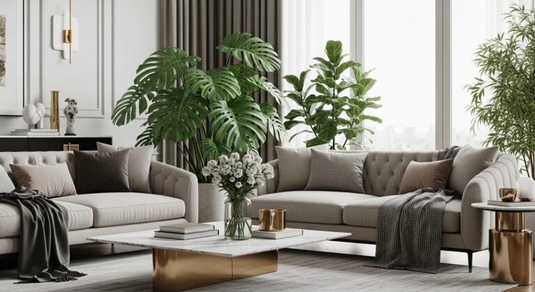 Indoor Plants Decor Living Room Ideas: Modern Luxury Styling Guide