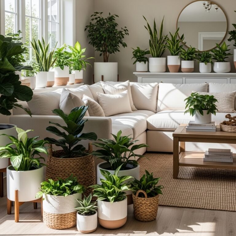 Indoor Plants Decor Living Room Ideas: Pots & Planters for a Stylish Green Space