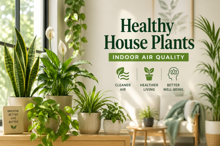 Healthy House Plants for Indoor Air Quality: Natural Ways to Breathe Cleaner Air at Home