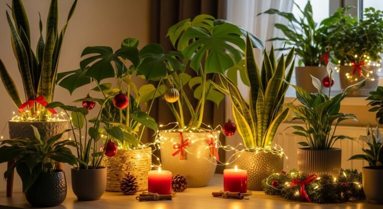 Decorating Indoor Plants for Christmas: Creative and Festive Ideas
