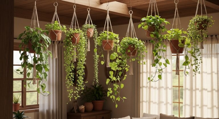 Rustic Hanging Plants Indoor: Cozy and Natural Decor Ideas for Every Home