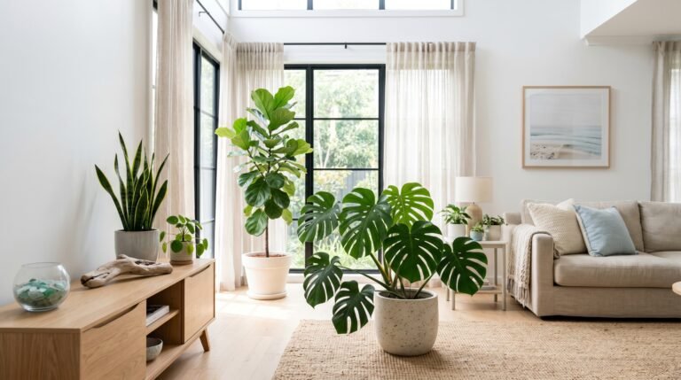 Modern Coastal Indoor Plants: Fresh, Airy Greenery for a Relaxed Home Style
